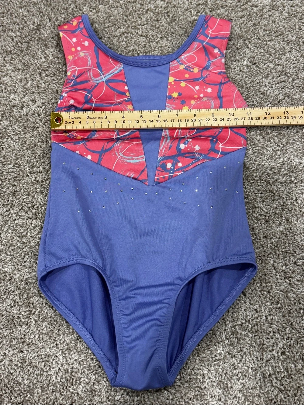 Cat & Jack Girls Gymnastics‎ Leotard Size M 8 Pink Purple Dance